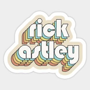 Retro Rick Astley Sticker